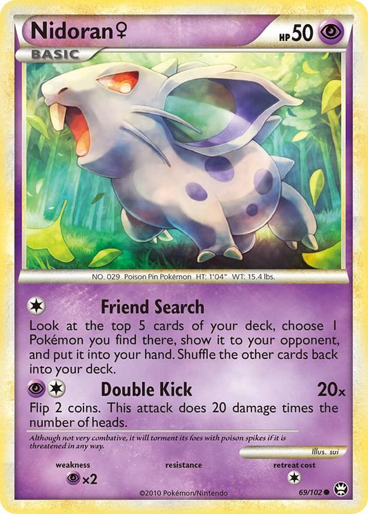 Pokemon Nidoran F 69/102 Triumphant