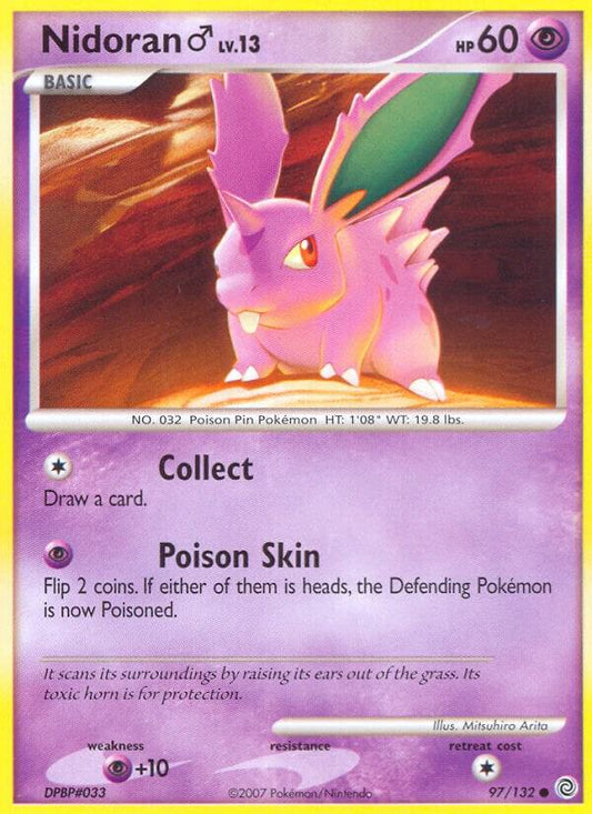 Pokemon Nidoran M 97/132 Secret Wonders