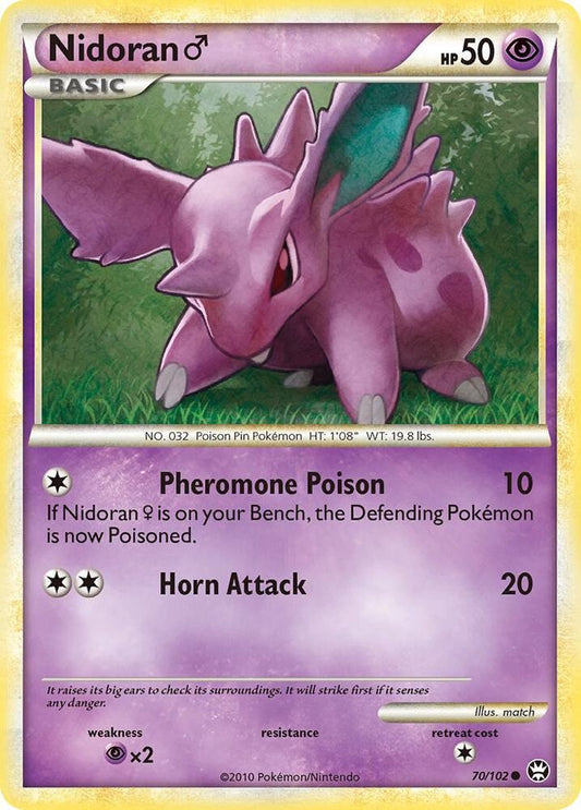 Pokemon Nidoran M 70/102 Triumphant