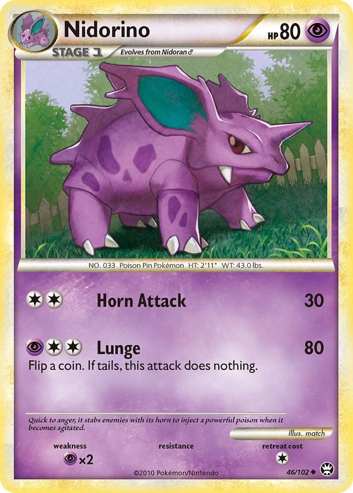 Pokemon Nidorino 46/102 Triumphant