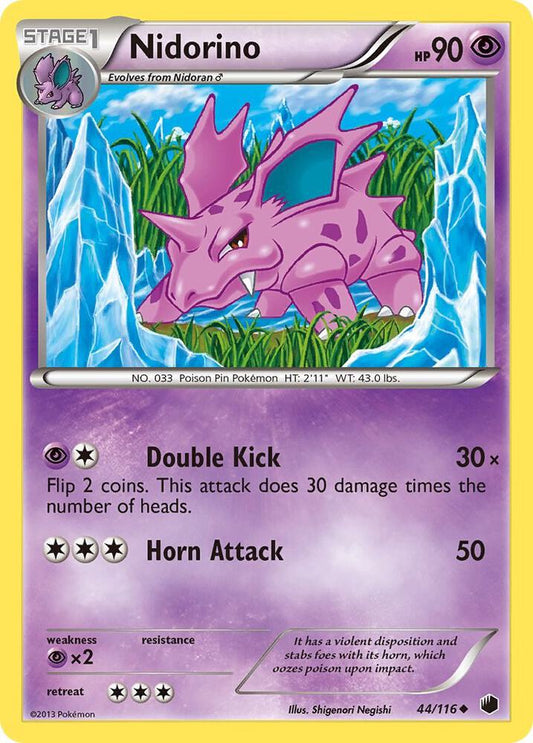 Pokemon Nidorino 44/116 Plasma Freeze