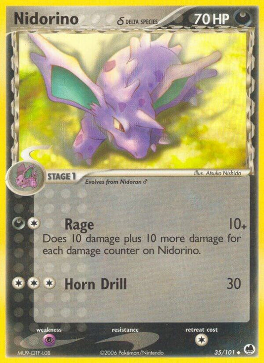 Pokemon Nidorino δ 35/101 Dragon Frontiers