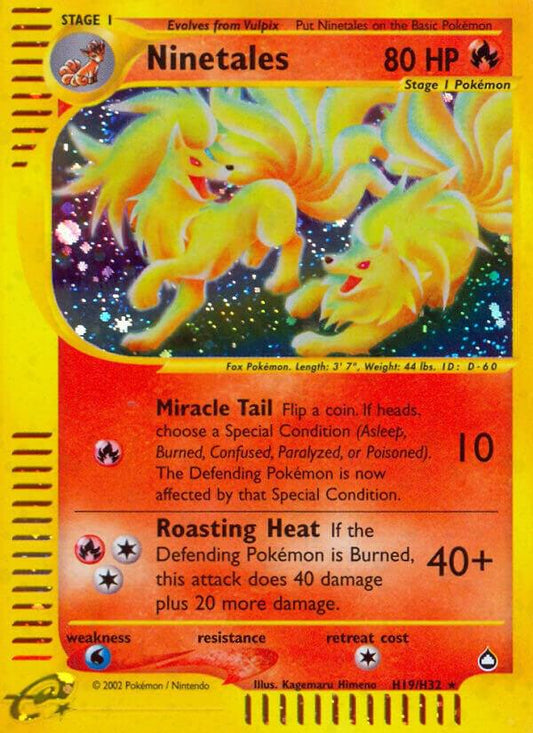 Pokemon Ninetales H19/147 Aquapolis