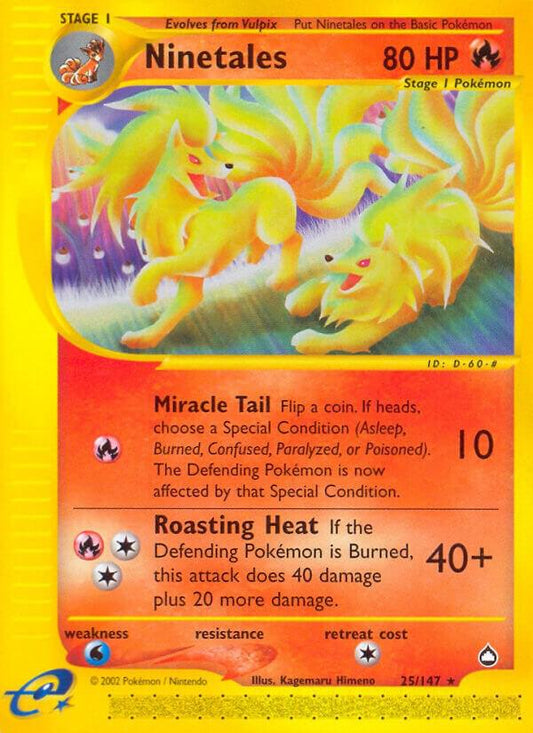 Pokemon Ninetales 25/147 Aquapolis