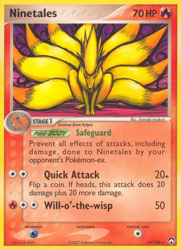 Pokemon Ninetales 19/108 Power Keepers