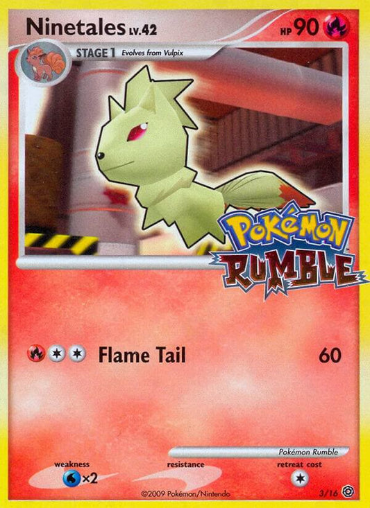 Pokemon Ninetales 3/16 Pokémon Rumble