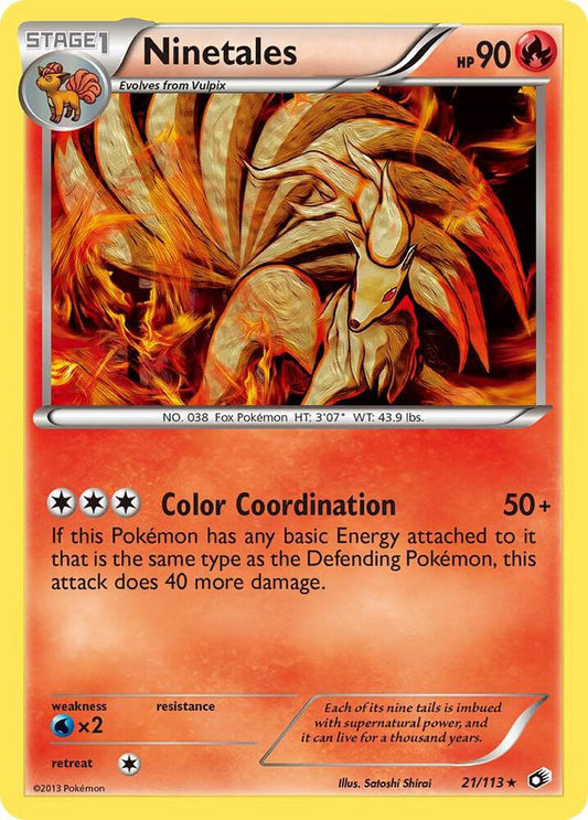 Pokemon Ninetales 21/113 Legendary Treasures