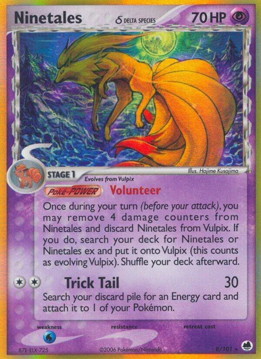 Pokemon Ninetales δ 8/101 Dragon Frontiers