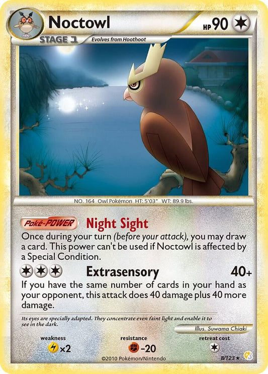 Pokemon Noctowl 8/123 HeartGold & SoulSilver