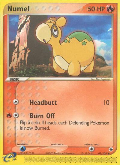 Pokemon Numel 61/109 EX Ruby & Sapphire