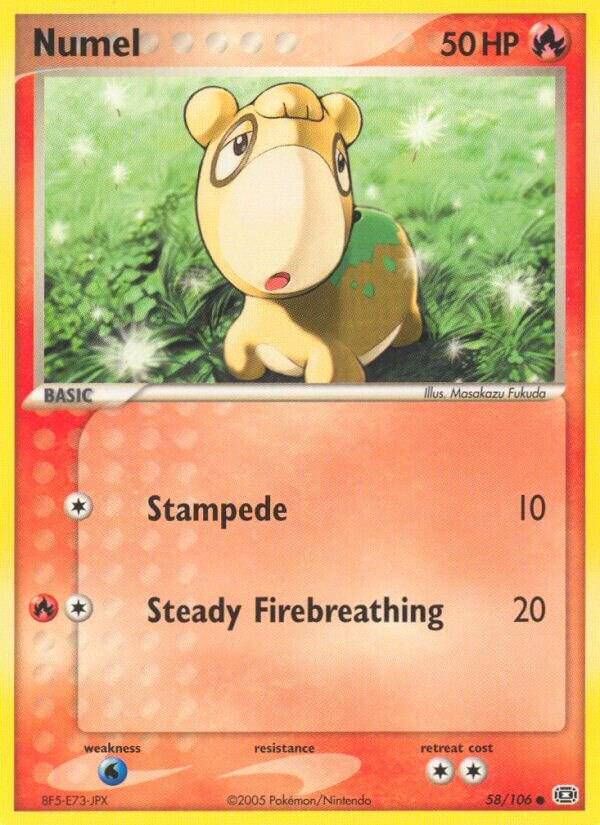 Pokemon Numel 58/106 Emerald