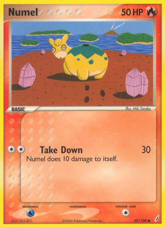 Pokemon Numel 59/100 Crystal Guardians