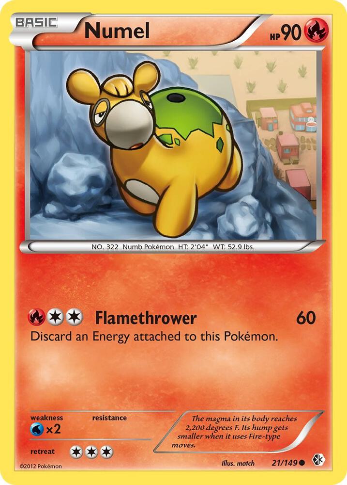 Pokemon Numel 21/149 Boundaries Crossed
