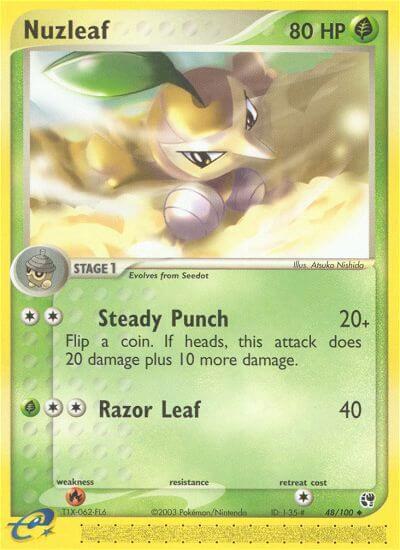 Pokemon Nuzleaf 48/100 Sandstorm