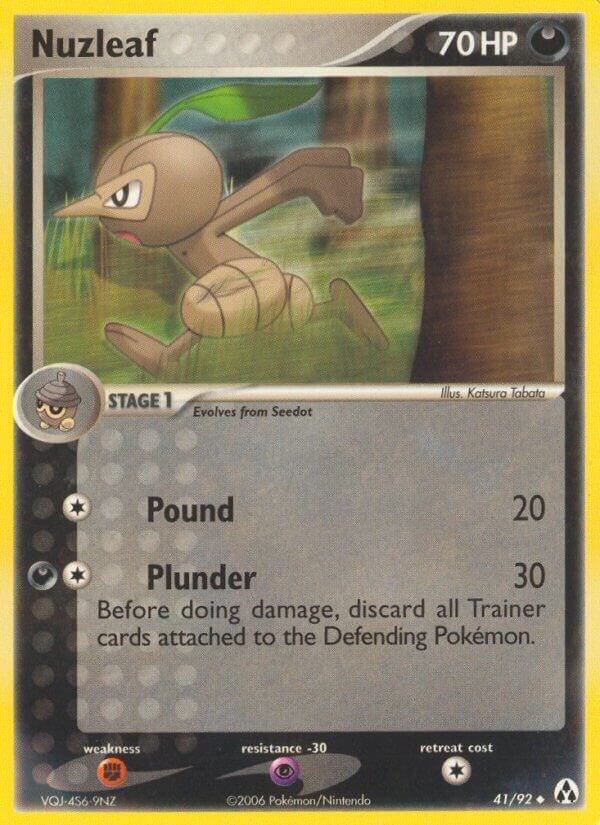 Pokemon Nuzleaf 41/92 Legend Maker