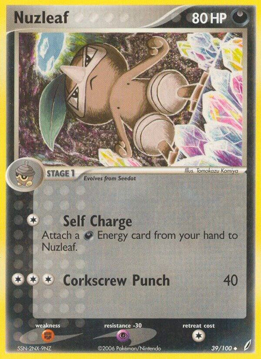 Pokemon Nuzleaf 39/100 Crystal Guardians