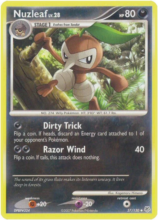 Pokemon Nuzleaf 57/130 Diamond & Pearl