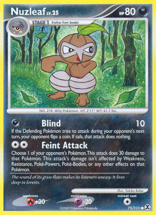 Pokemon Nuzleaf 75/111 Rising Rivals