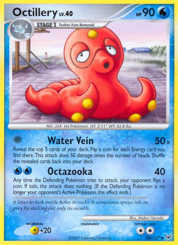 Pokemon Octillery 58/127 Platinum