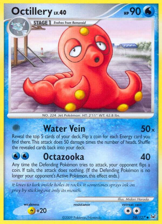 Pokemon Octillery 58/127 Platinum