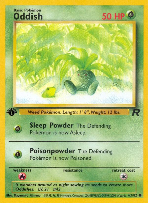 Pokemon Oddish #63 Team Rocket