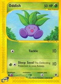 Pokemon Oddish 122/165 Expedition Base Set