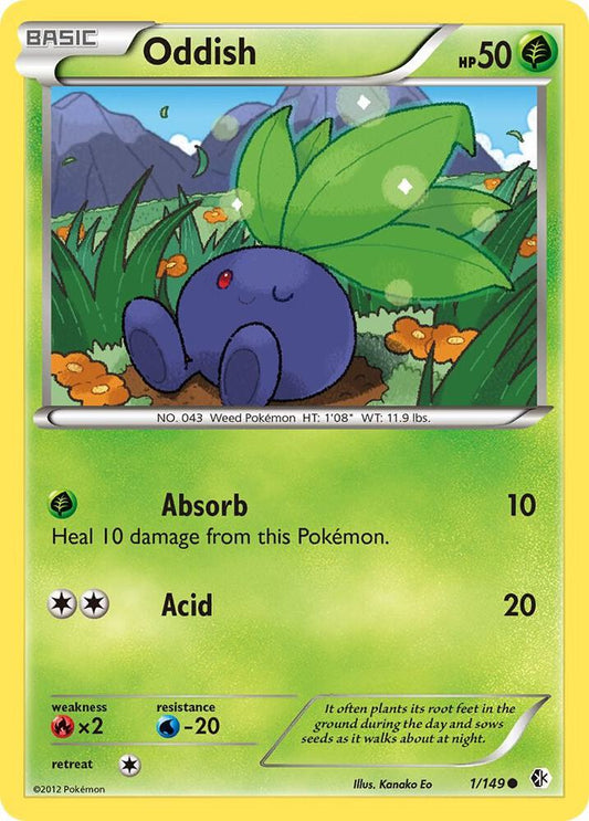 Pokemon Oddish 1/149 Boundaries Crossed
