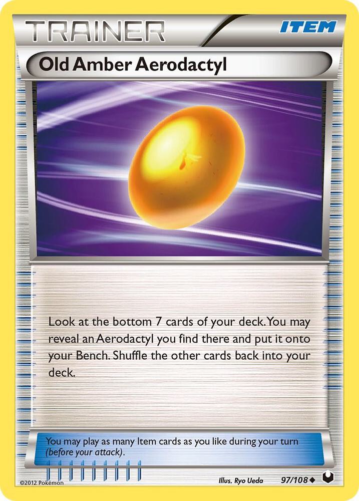 Pokemon Old Amber Aerodactyl 97/108 Dark Explorers