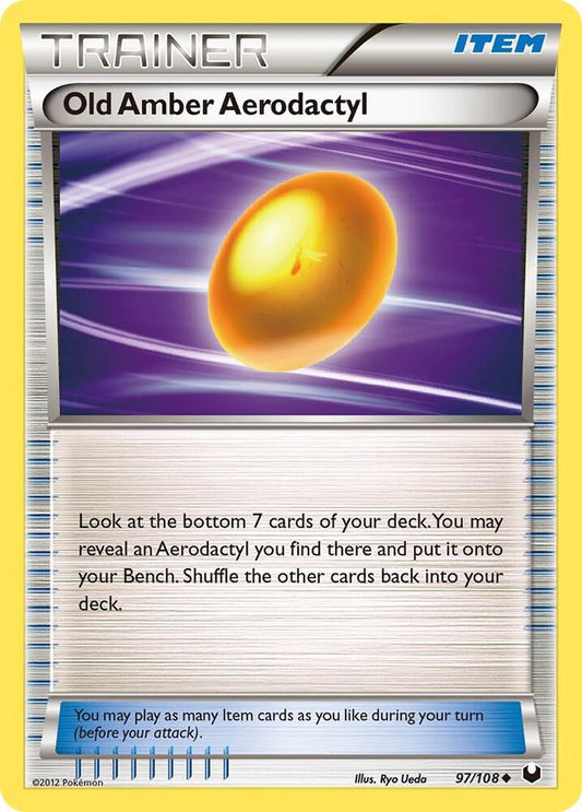 Pokemon Old Amber Aerodactyl 97/108 Dark Explorers