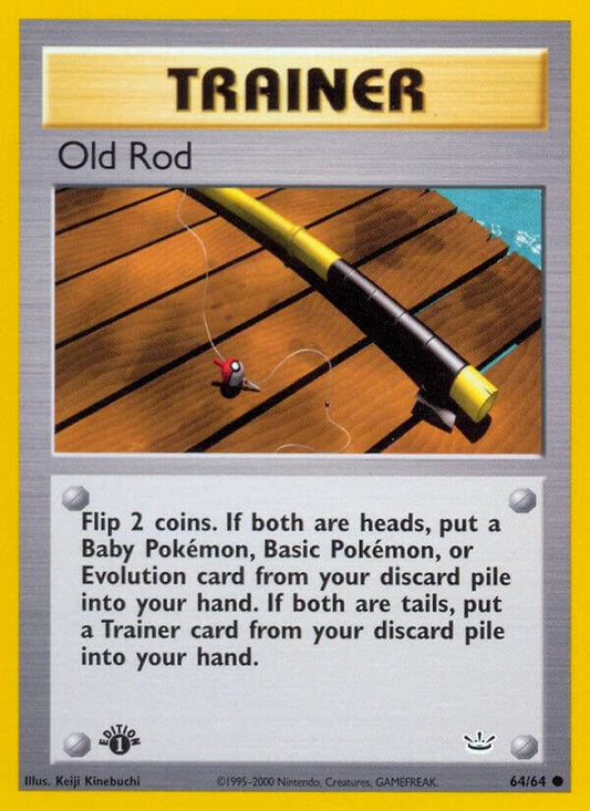 Pokemon Old Rod 64/64 Neo Revelation