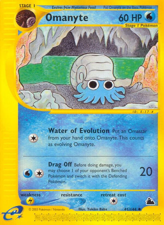 Pokemon Omanyte 41/144 Skyridge