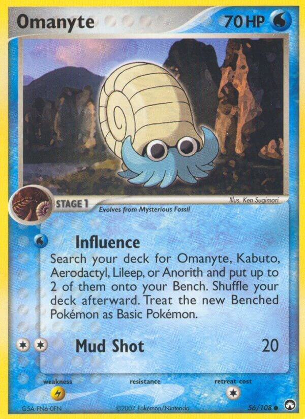 Pokemon Omanyte 56/108 Power Keepers