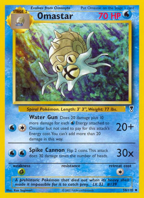Pokemon Omastar 58/110 Legendary Collection