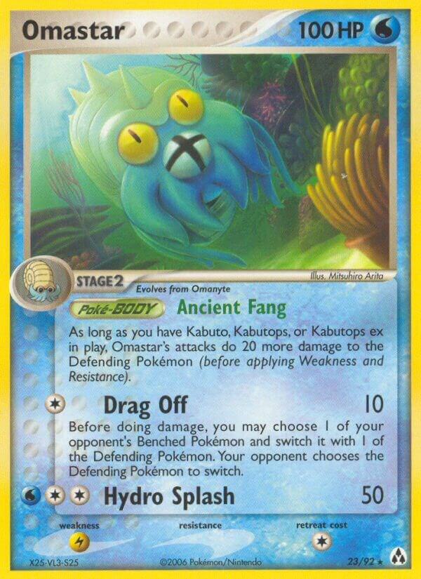 Pokemon Omastar 23/92 Legend Maker