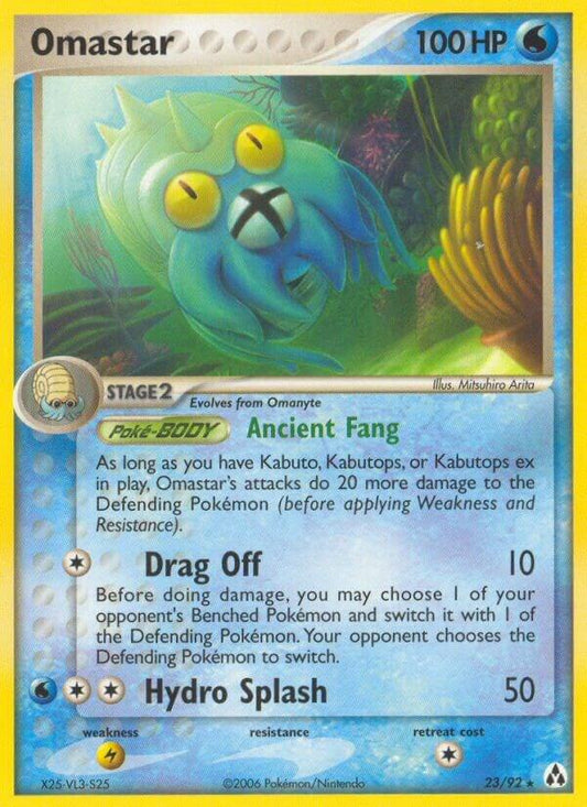Pokemon Omastar 23/92 Legend Maker