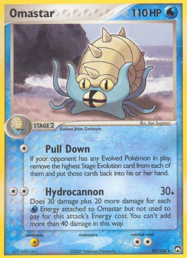 Pokemon Omastar 20/108 Power Keepers