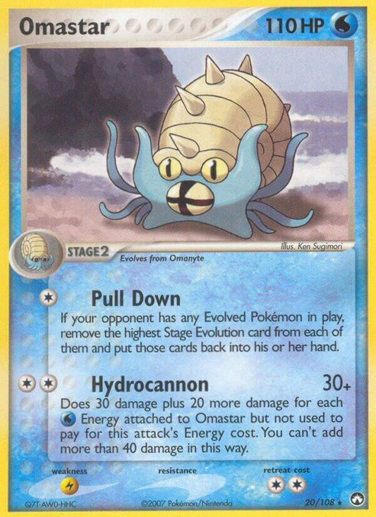 Pokemon Omastar 20/108 Power Keepers