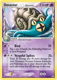 Pokemon Omastar δ 13/110 Holon Phantoms