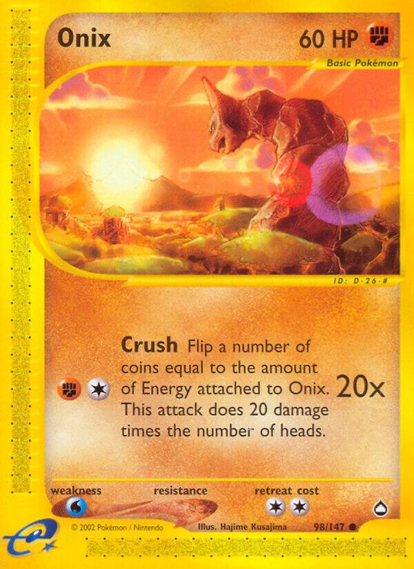 Pokemon Onix 98/147 Aquapolis