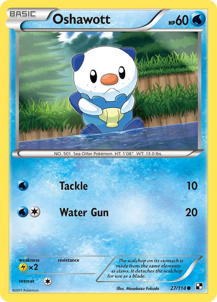 Pokemon Oshawott 27/114 Black & White