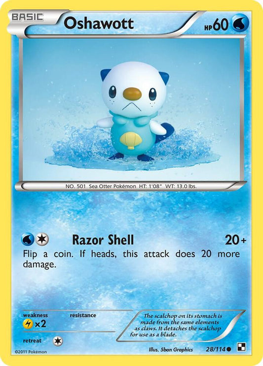 Pokemon Oshawott 28/114 Black & White