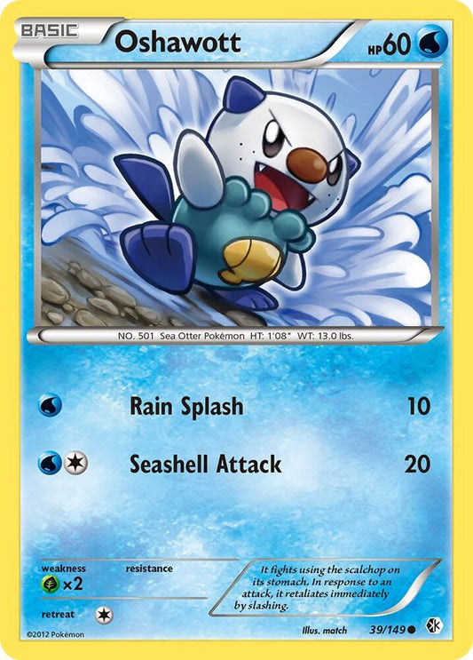 Pokemon Oshawott 39/149 Boundaries Crossed