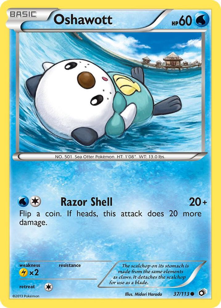 Pokemon Oshawott 37/113 Legendary Treasures