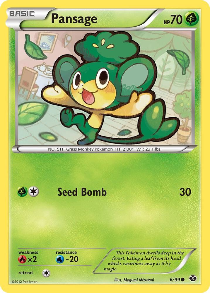 Pokemon Pansage 6/99 Next Destinies