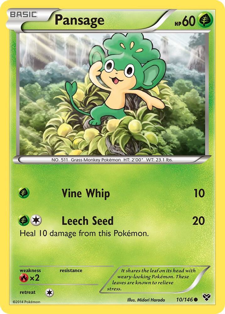 Pokemon Pansage 10/146 XY