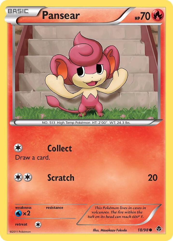 Pokemon Pansear 18/98 Emerging Powers