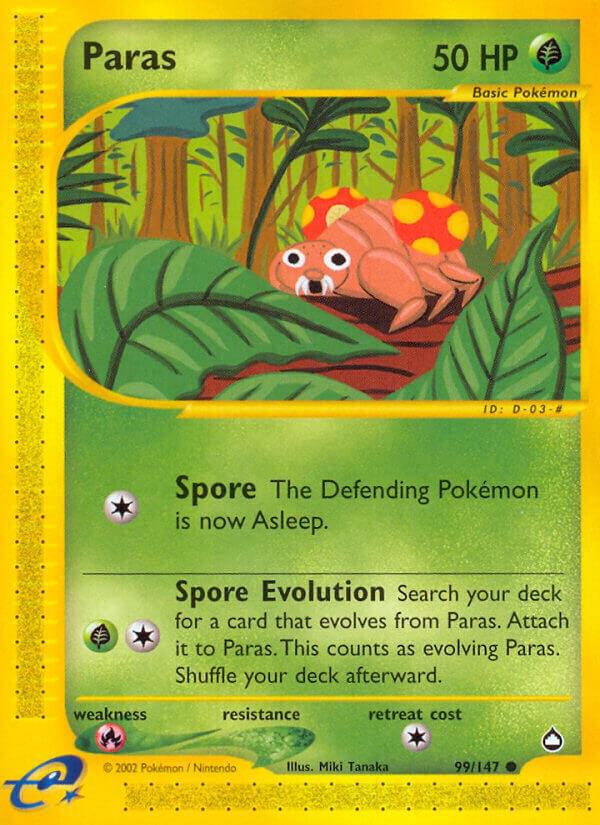 Pokemon Paras 99/147 Aquapolis