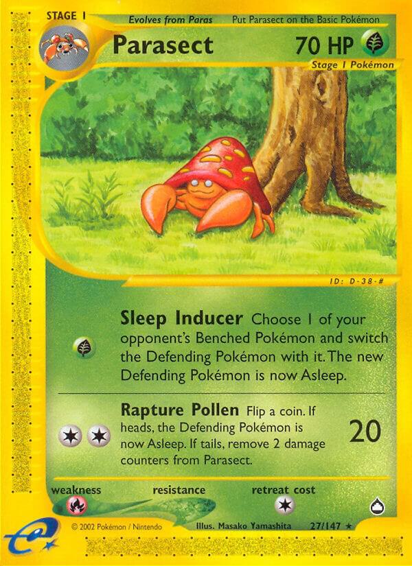 Pokemon Parasect 27/147 Aquapolis