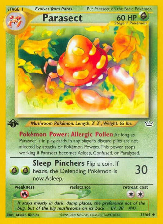 Pokemon Parasect 35/64 Neo Revelation