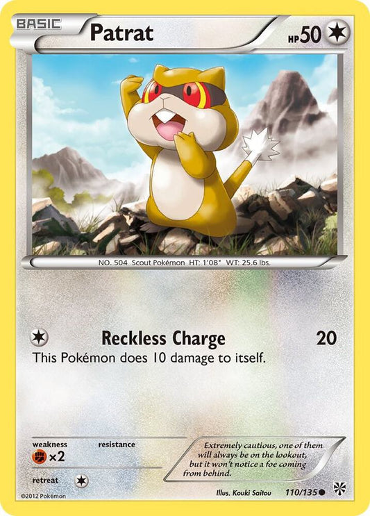 Pokemon Patrat 110/135 Plasma Storm